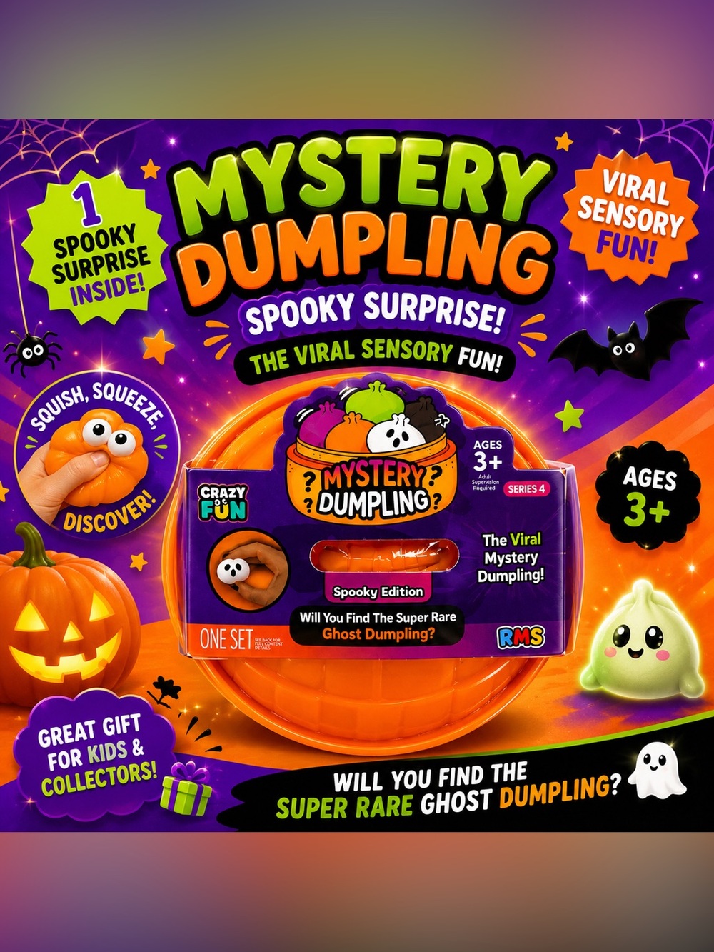 RMS Mini Mystery Dumplings *Spooky Edition* Ghost Dumpling